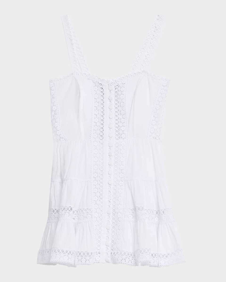 Lenora Embroidered Mini Dress